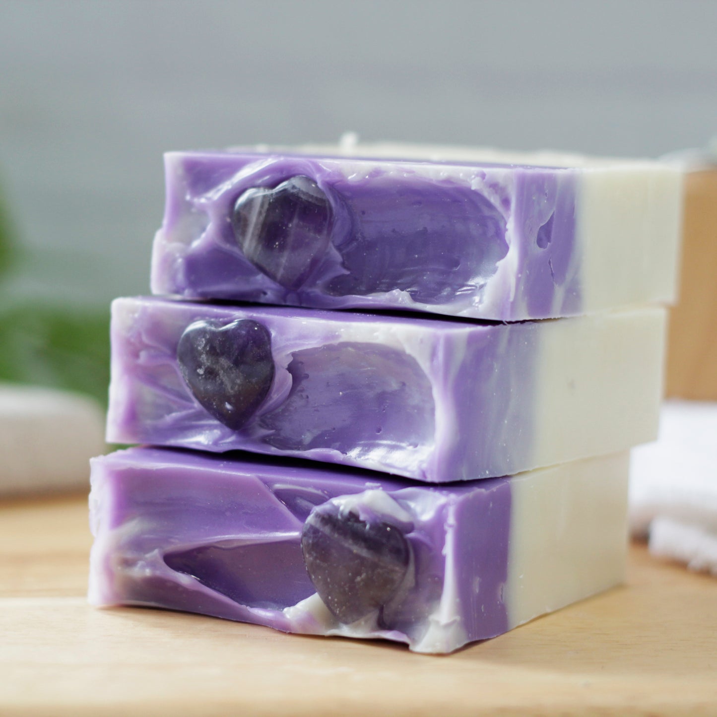 ROSE QUARTZ HEART SOAP Moss + Pearl Soap Company