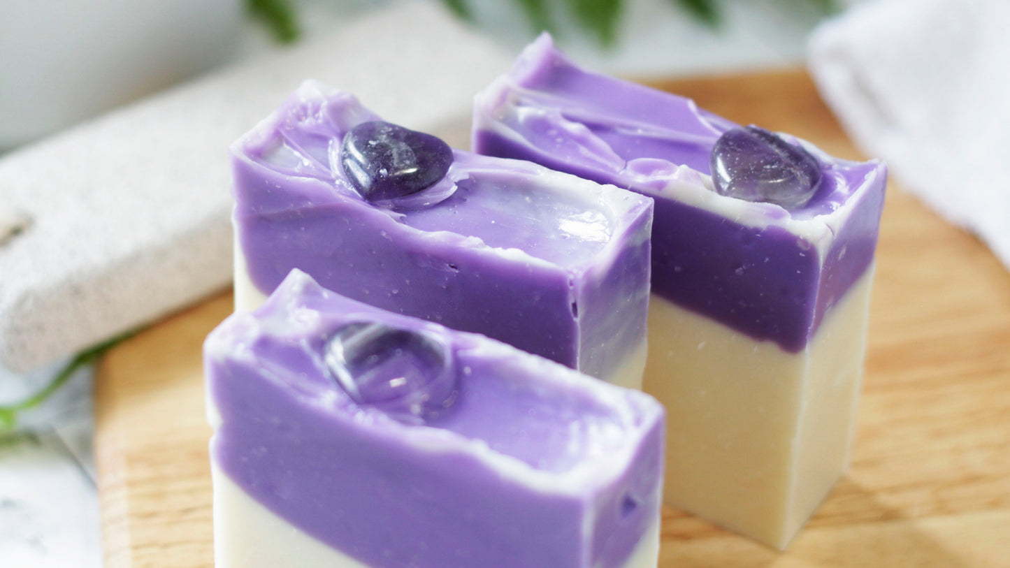 ROSE QUARTZ HEART SOAP Moss + Pearl Soap Company