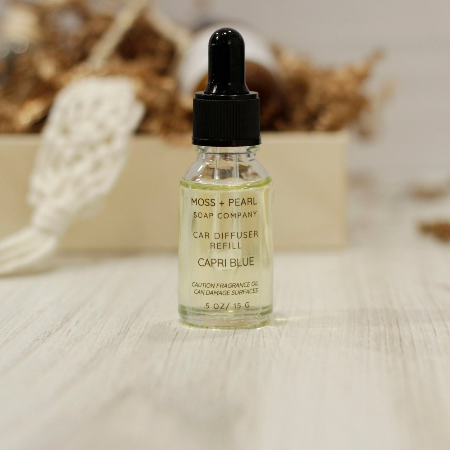 Bougie Boho Car Fragrance Gift Set Moss + Pearl Soap Company