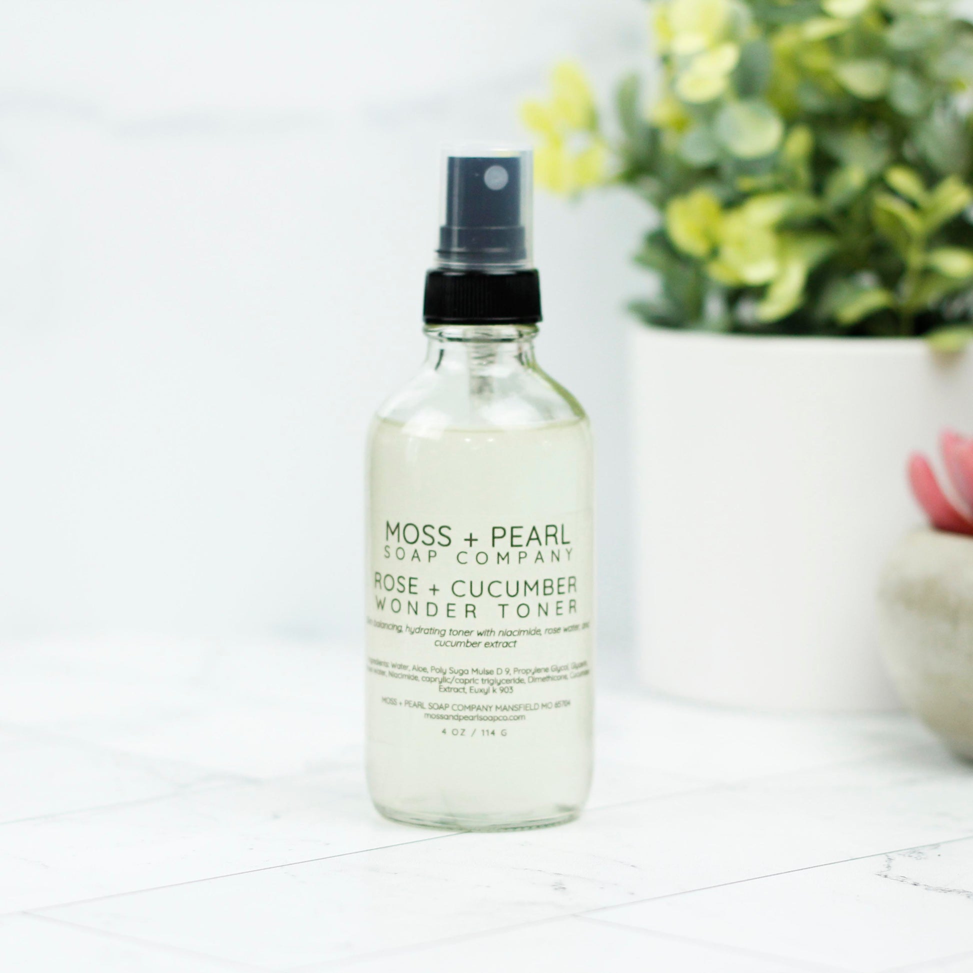 ROSE + CUCUMBER WONDER TONER Moss + Pearl Soap Company