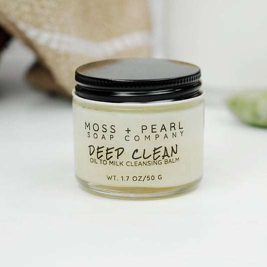 DEEP CLEAN CLEANSING BALM Moss + Pearl Soap Company