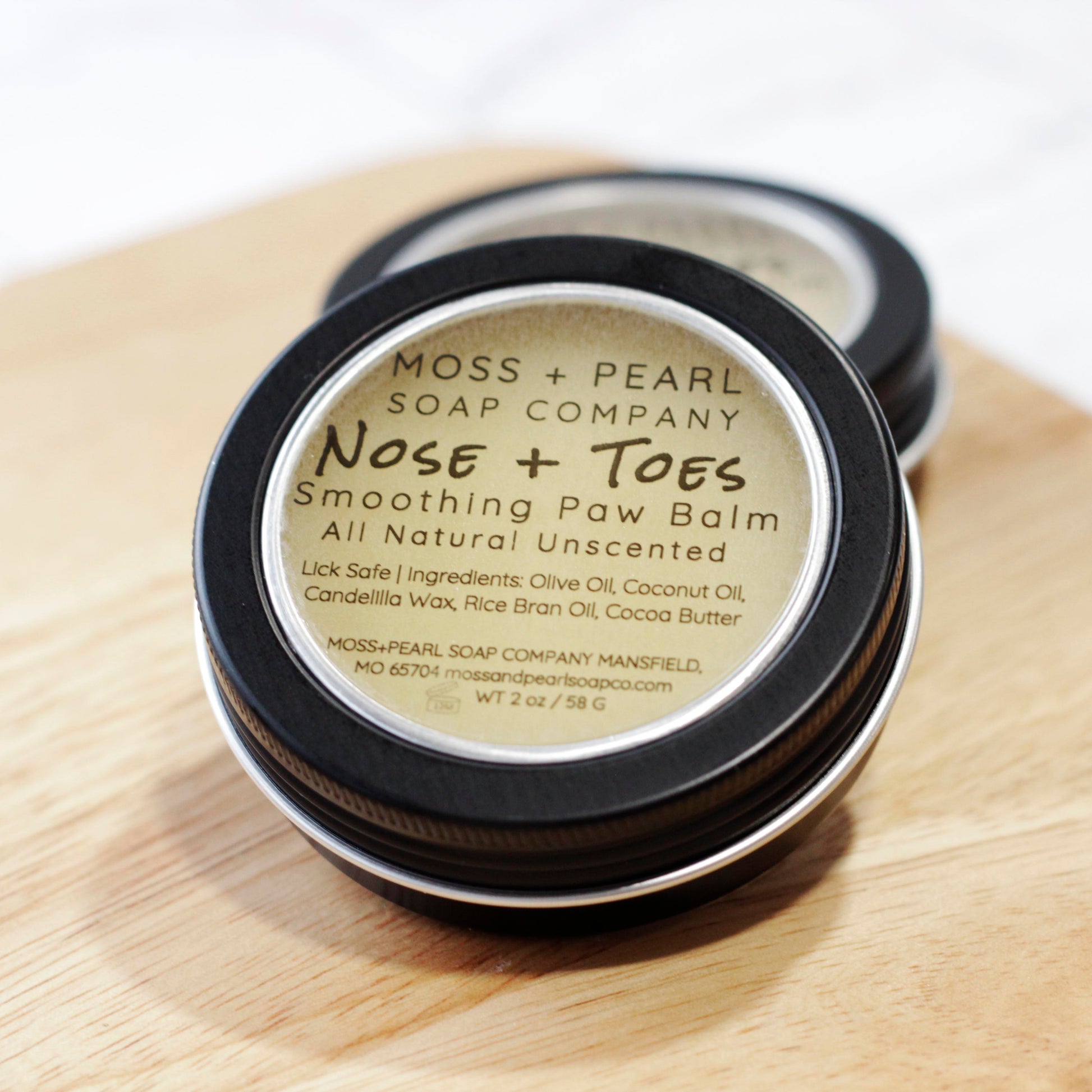 NOSE + TOES SMOOTHING PAW BALM Moss + Pearl Soap Company