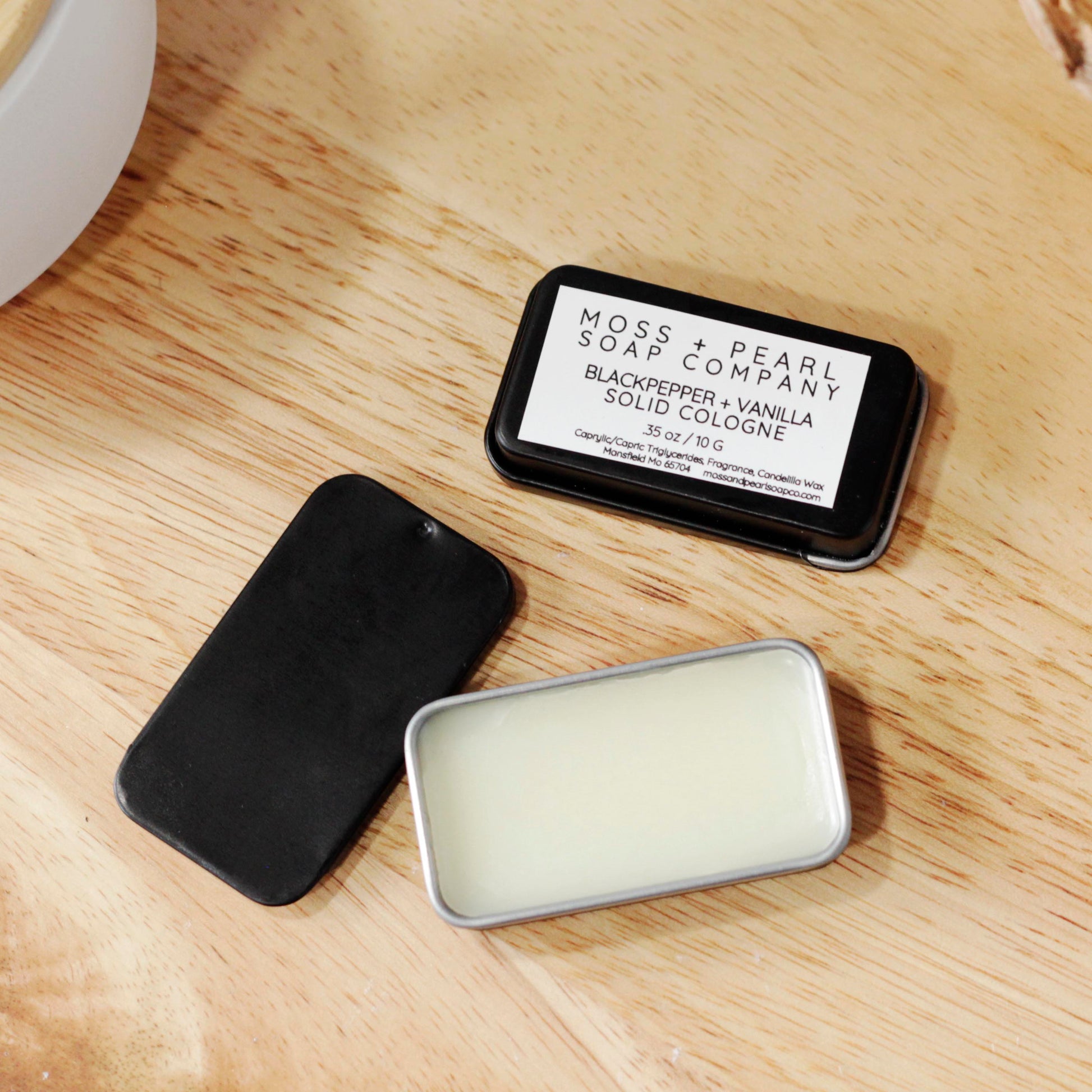 SOLID PERFUME + COLOGNE Moss + Pearl Soap Company