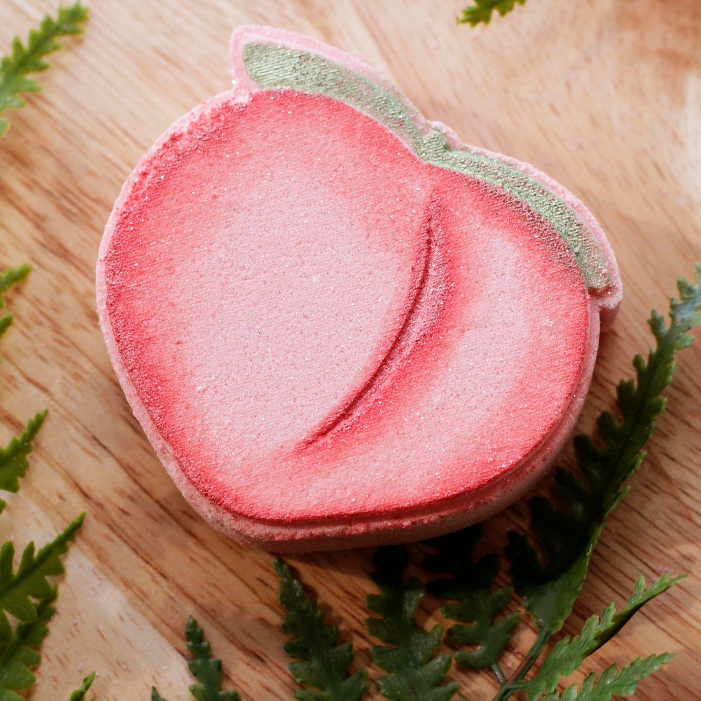 SPARKLING PEACH BATH BOMB Moss + Pearl Soap Company